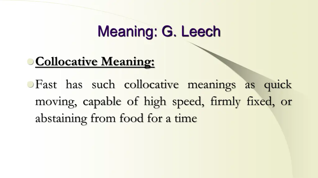 meaning g leech 10