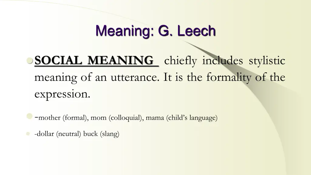 meaning g leech 5