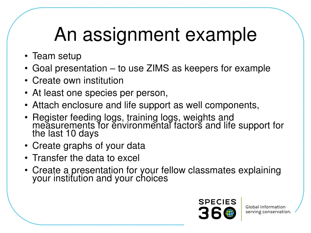 an assignment example