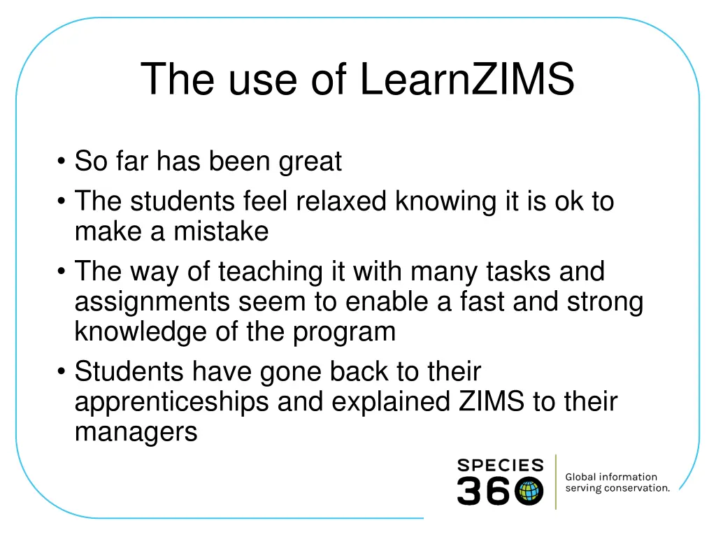 the use of learnzims 1