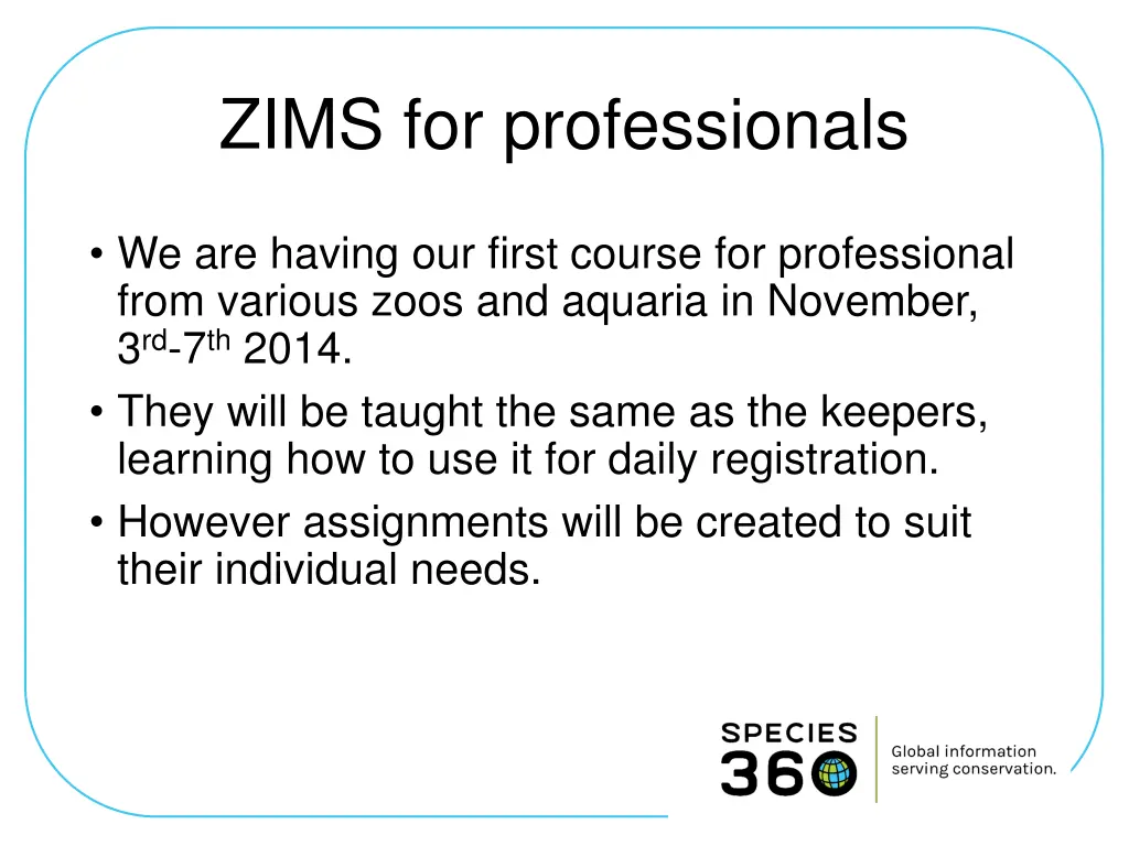 zims for professionals