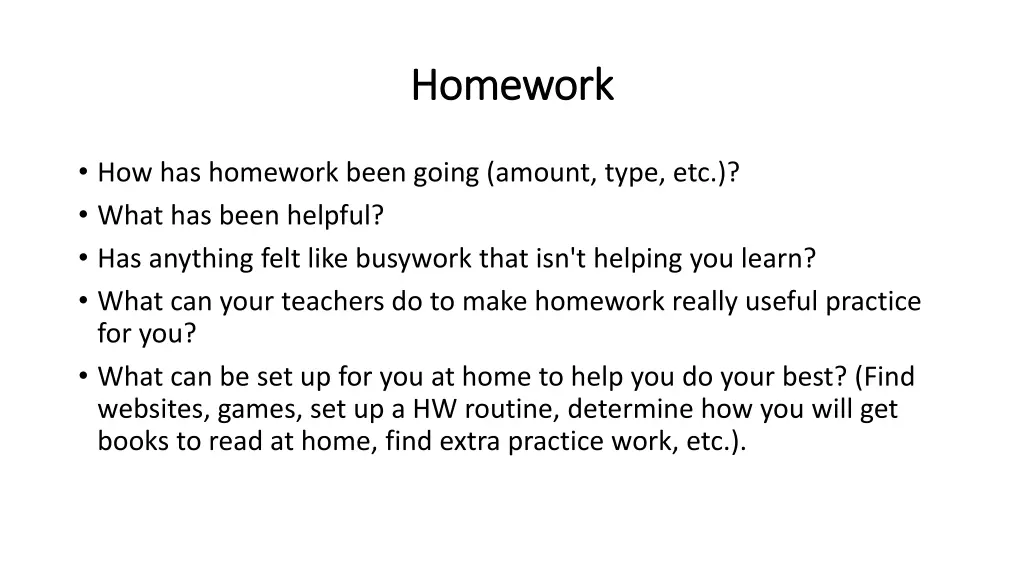 homework homework