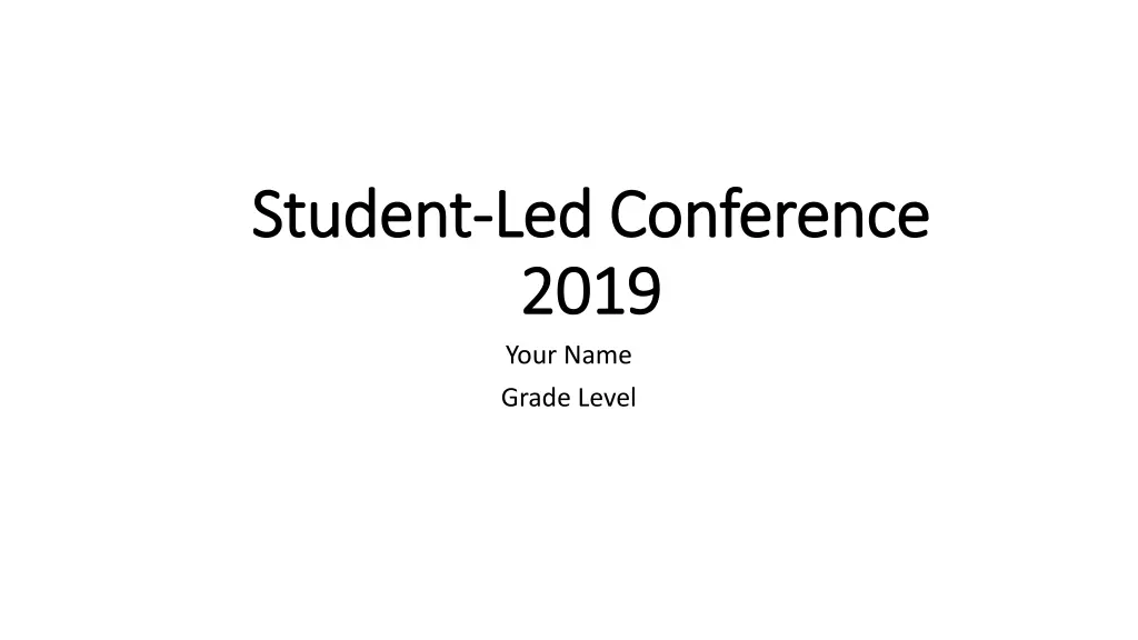 student student led conference led conference