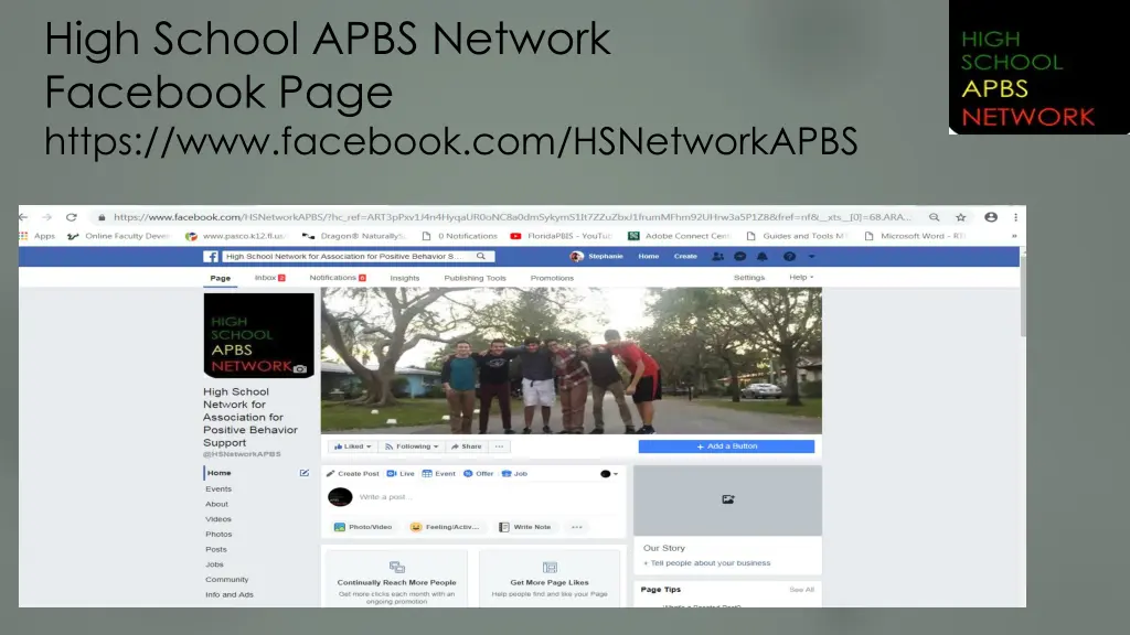 high school apbs network facebook page https