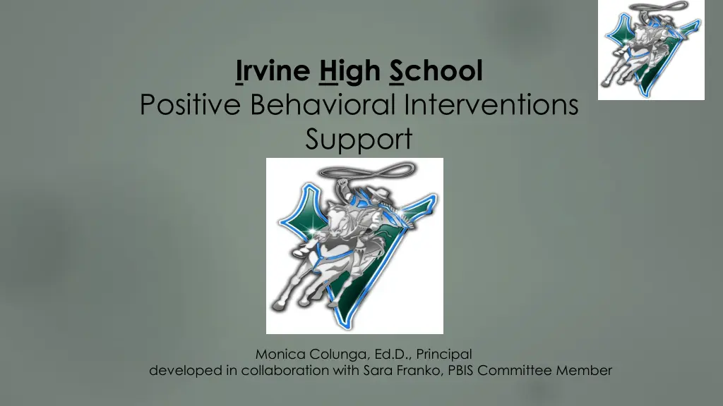 irvine high school positive behavioral