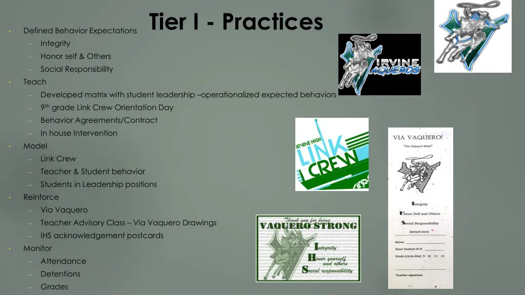 tier i practices