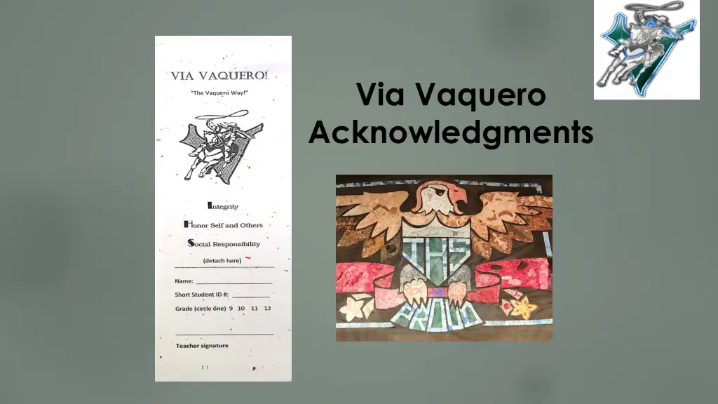 via vaquero acknowledgments