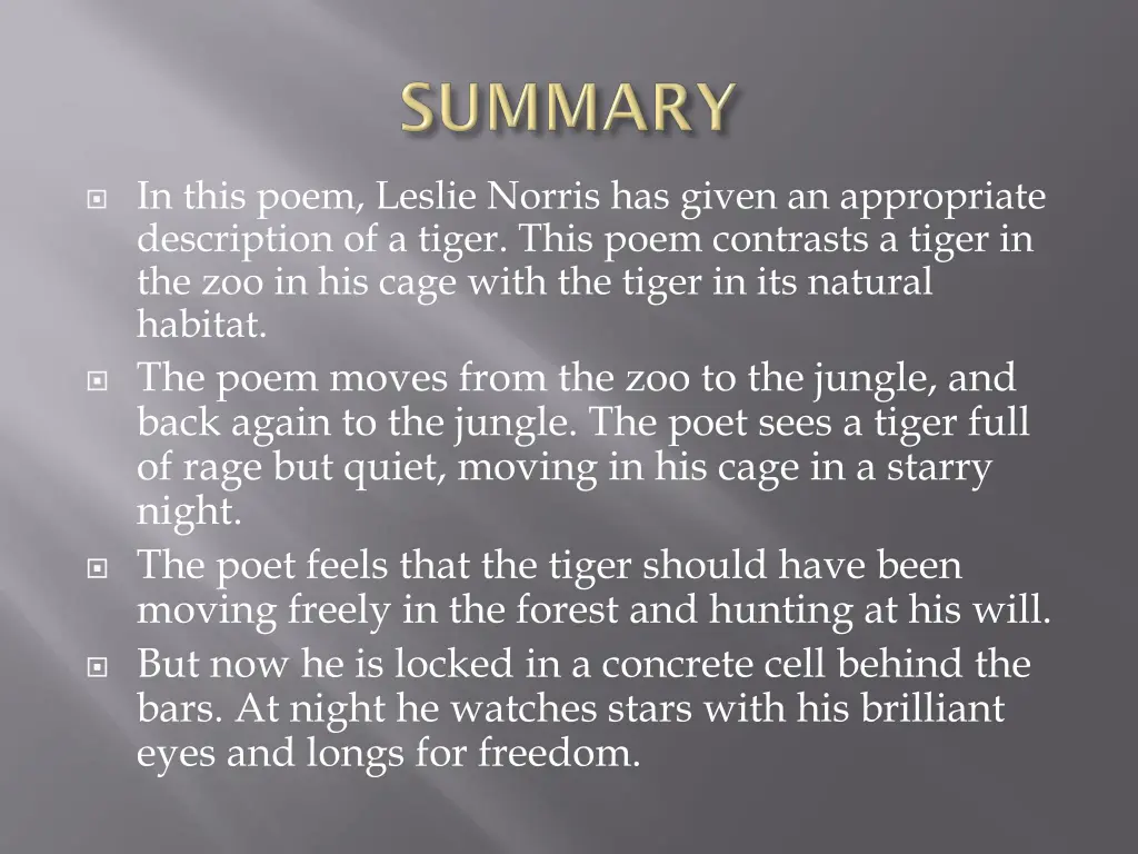 in this poem leslie norris has given