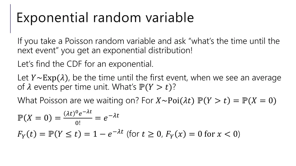 exponential random variable 2