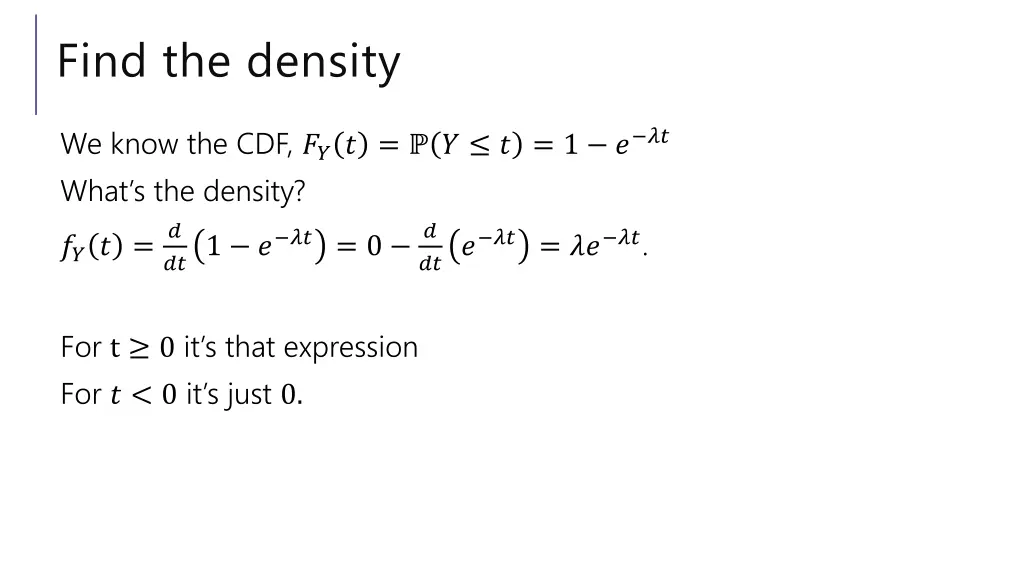 find the density 1