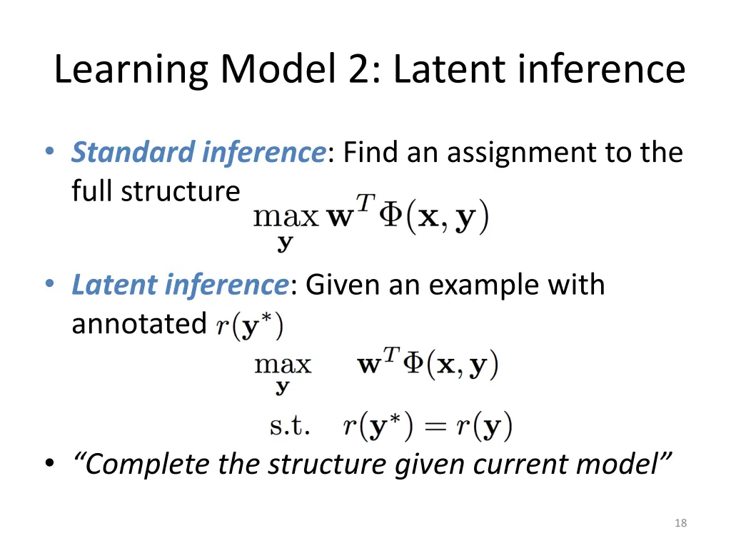 learning model 2 latent inference