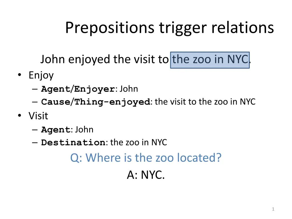 prepositions trigger relations