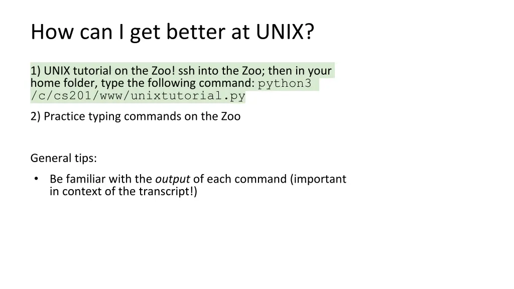 how can i get better at unix