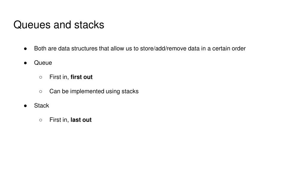 queues and stacks 1