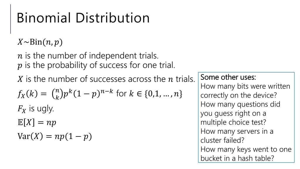 binomial distribution