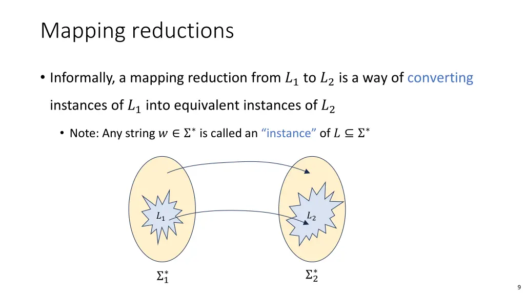 mapping reductions 1