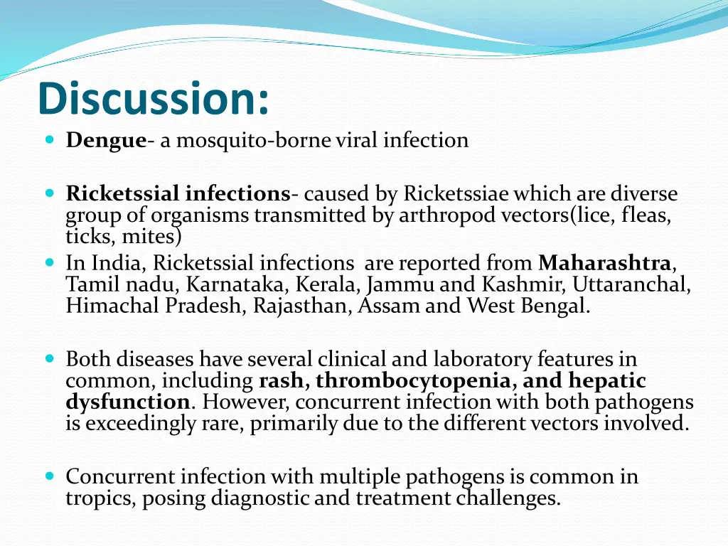 discussion dengue a mosquito borne viral infection