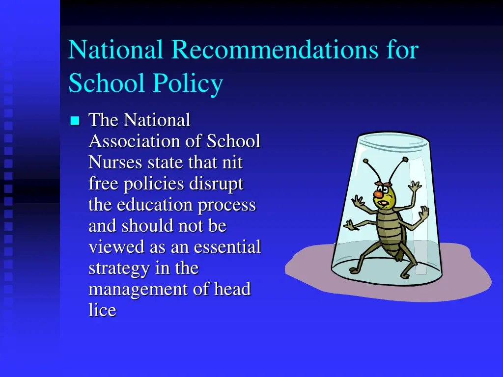 national recommendations for school policy 1