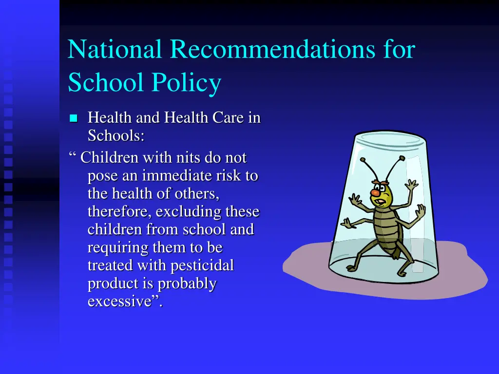 national recommendations for school policy 2