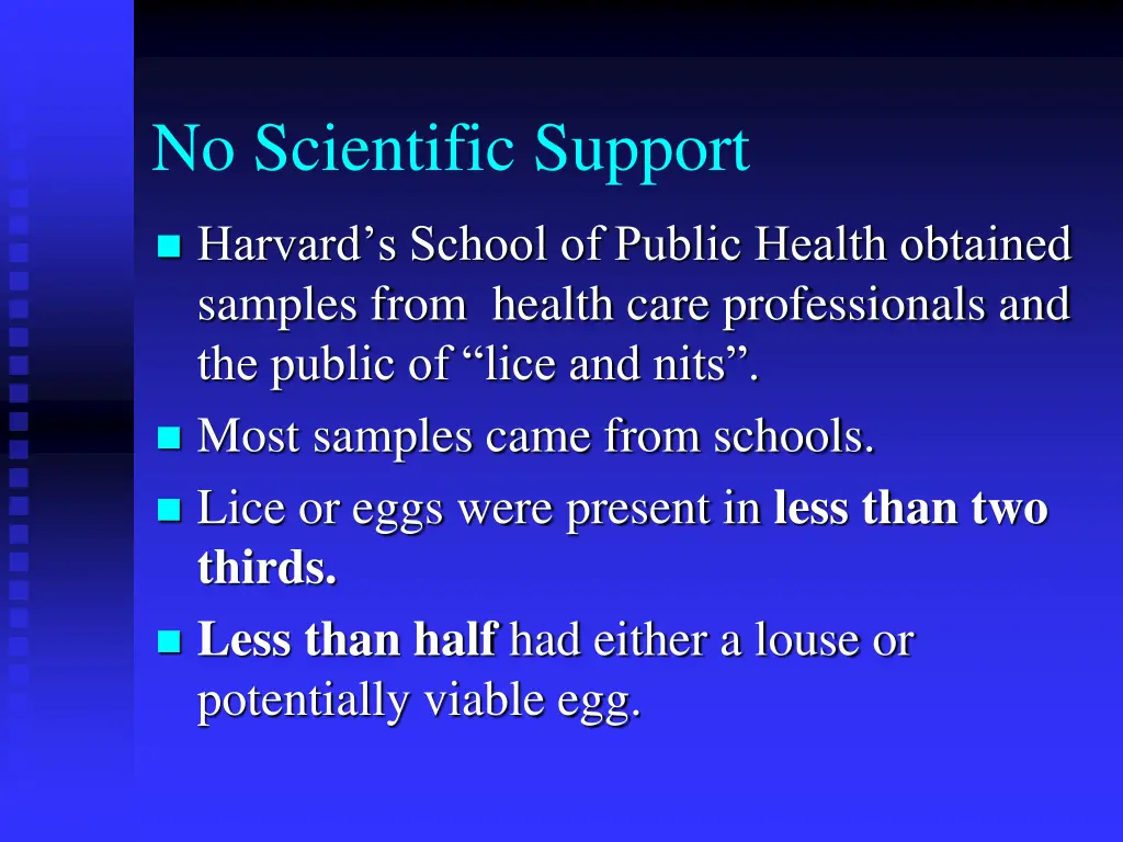 no scientific support