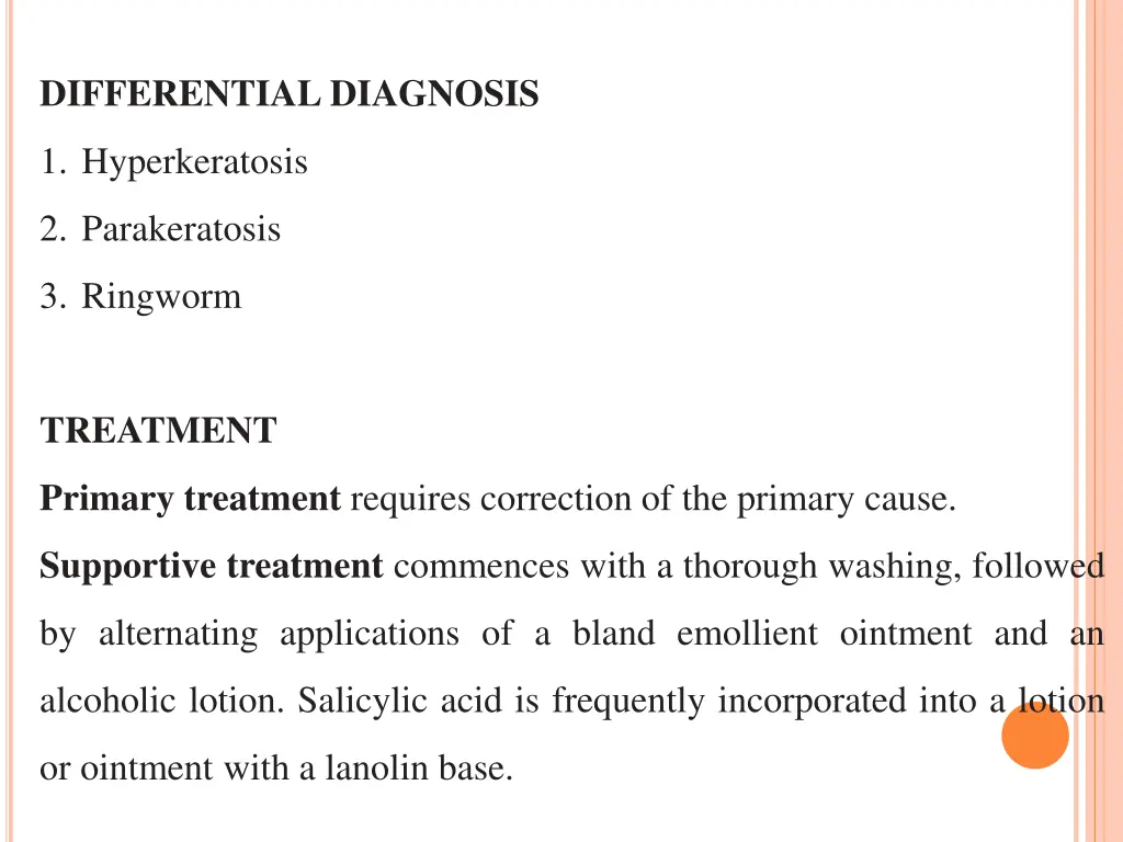 differential diagnosis