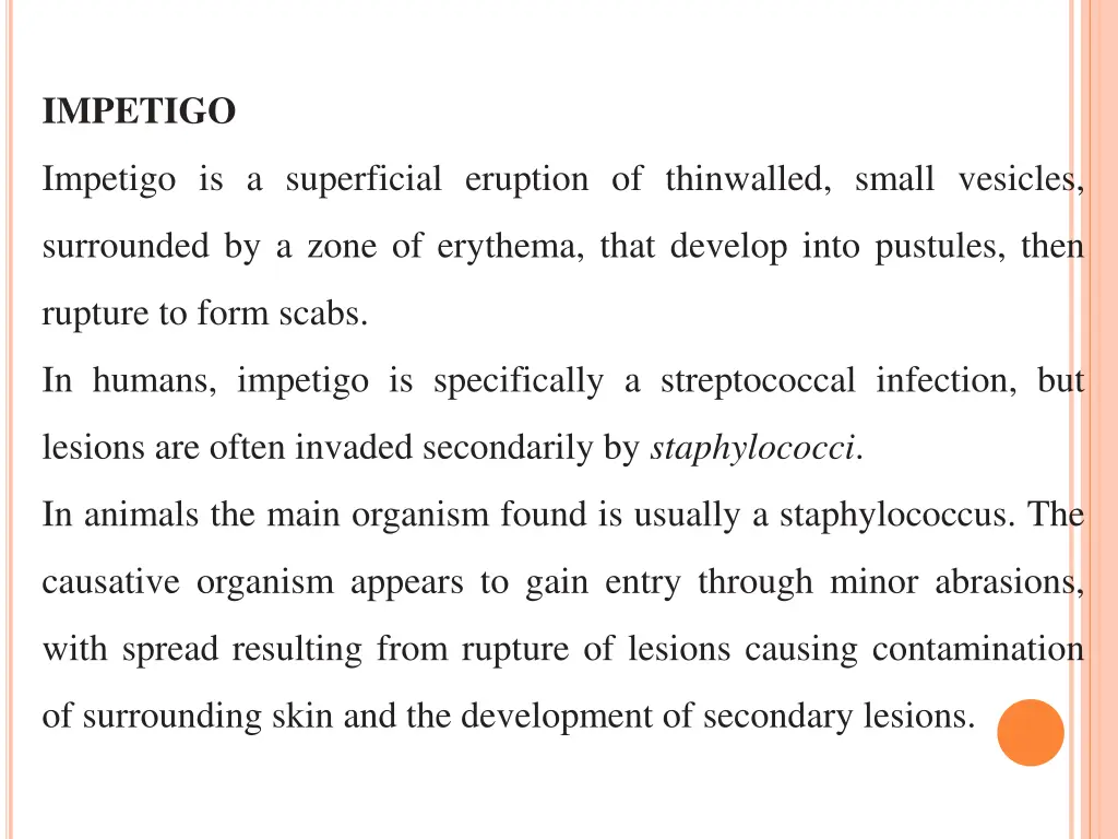 impetigo