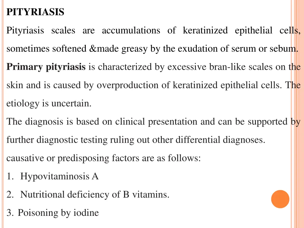 pityriasis