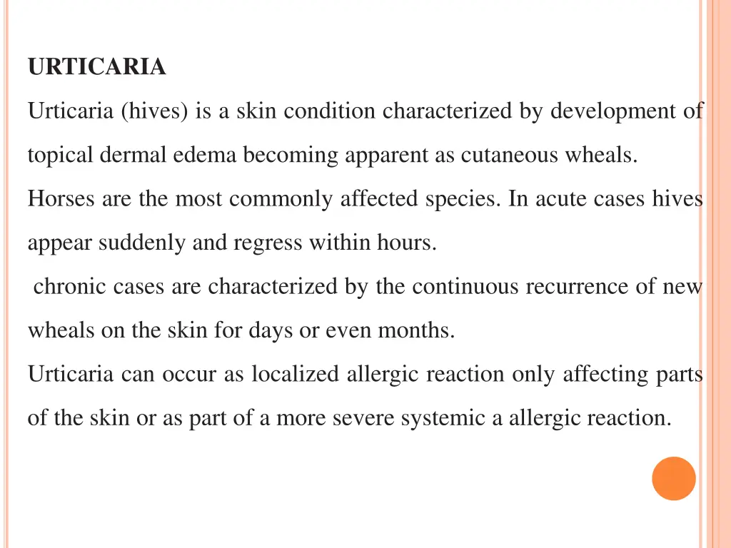 urticaria