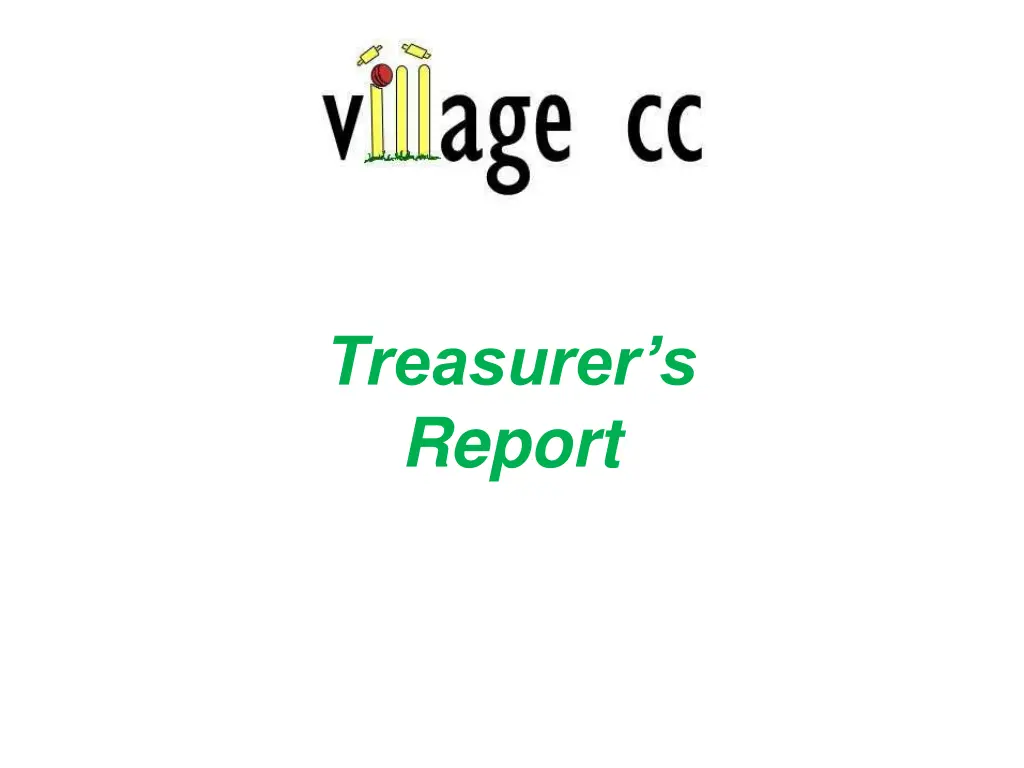 treasurer s report