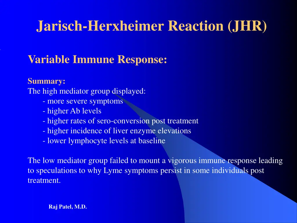 jarisch herxheimer reaction jhr 12