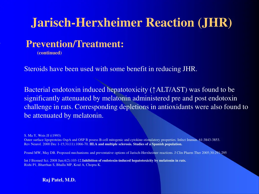 jarisch herxheimer reaction jhr 6