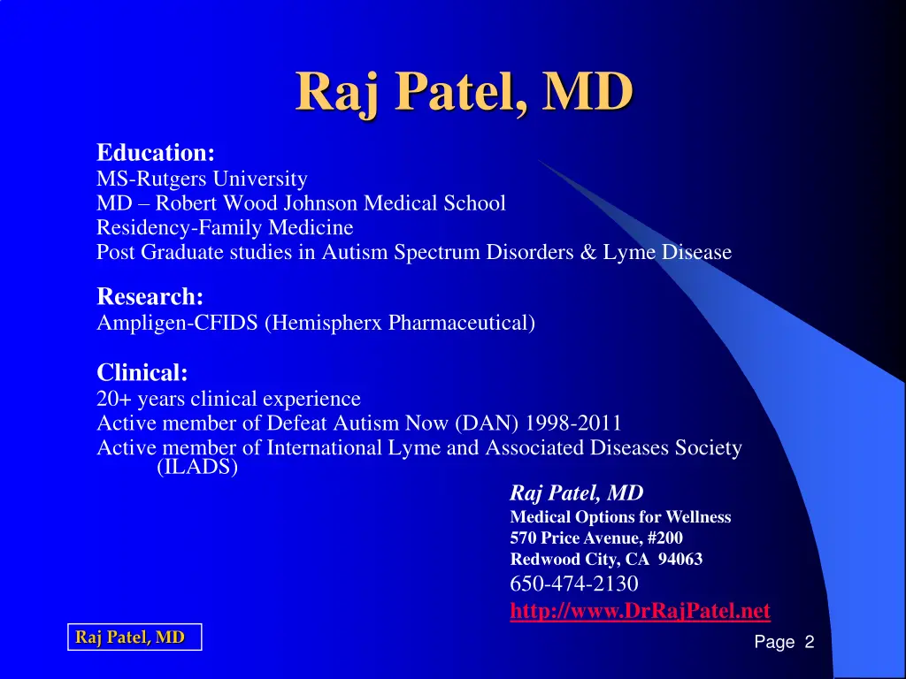 raj patel md