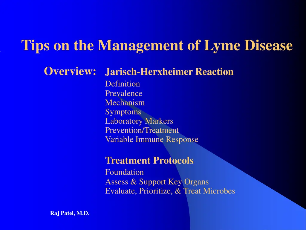 tips on the management of lyme disease 1