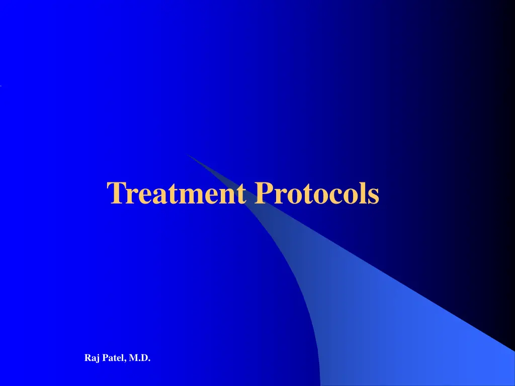 treatment protocols