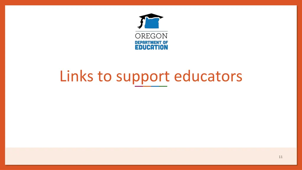 links to support educators