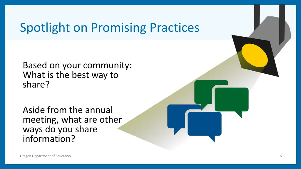 spotlight on promising practices