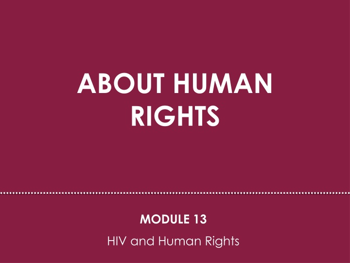 about human rights