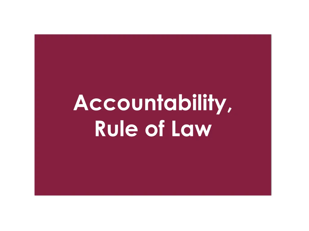 accountability rule of law