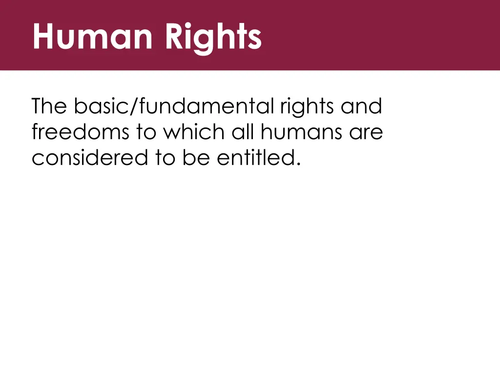 human rights