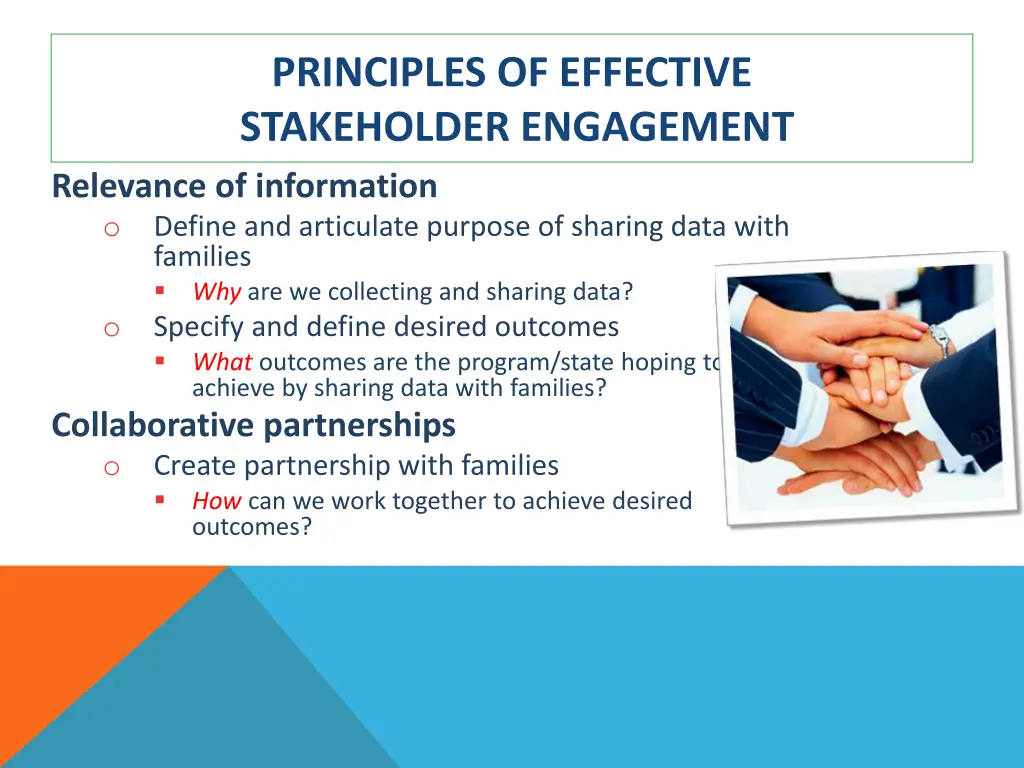 principles of effective stakeholder engagement