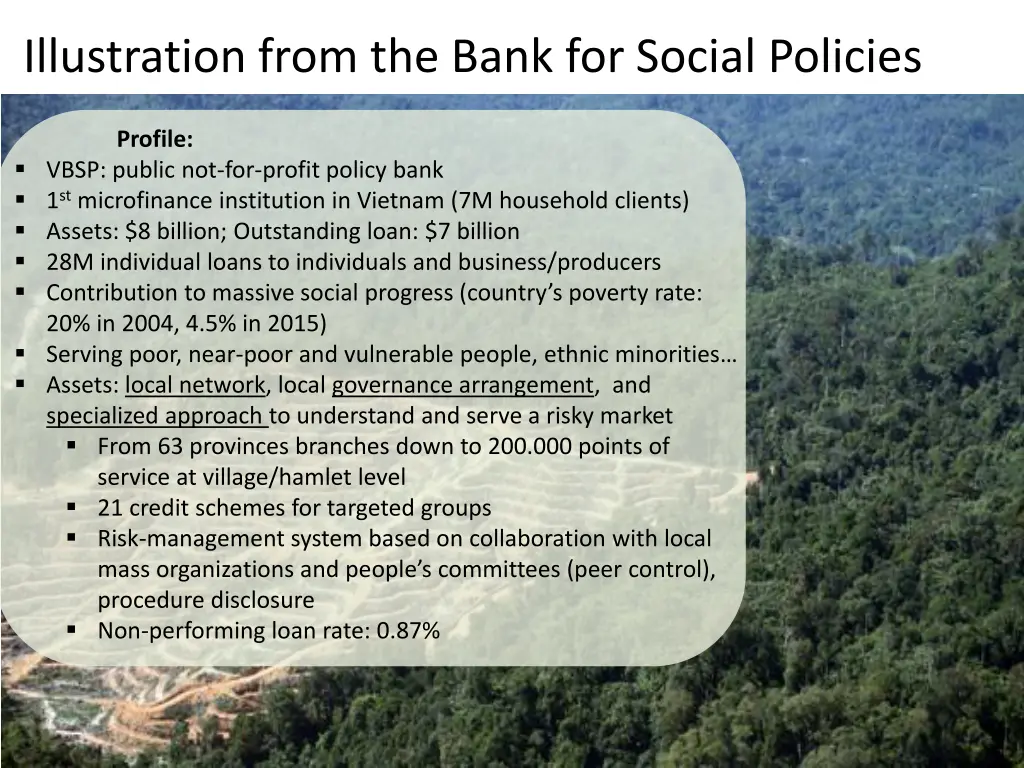 illustration from the bank for social policies