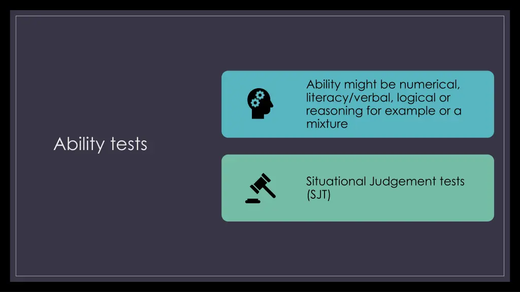 ability might be numerical literacy verbal