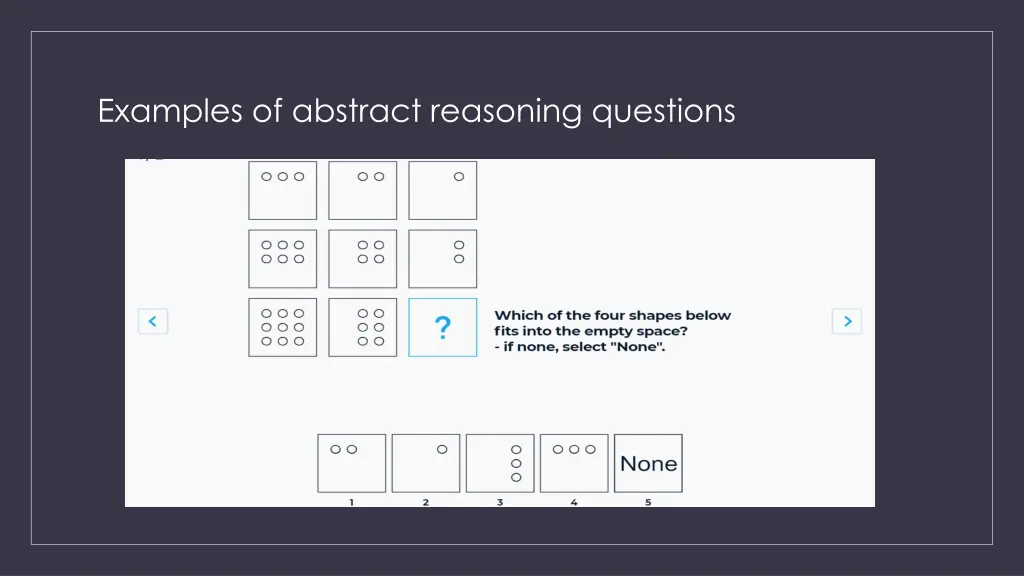 examples of abstract reasoning questions