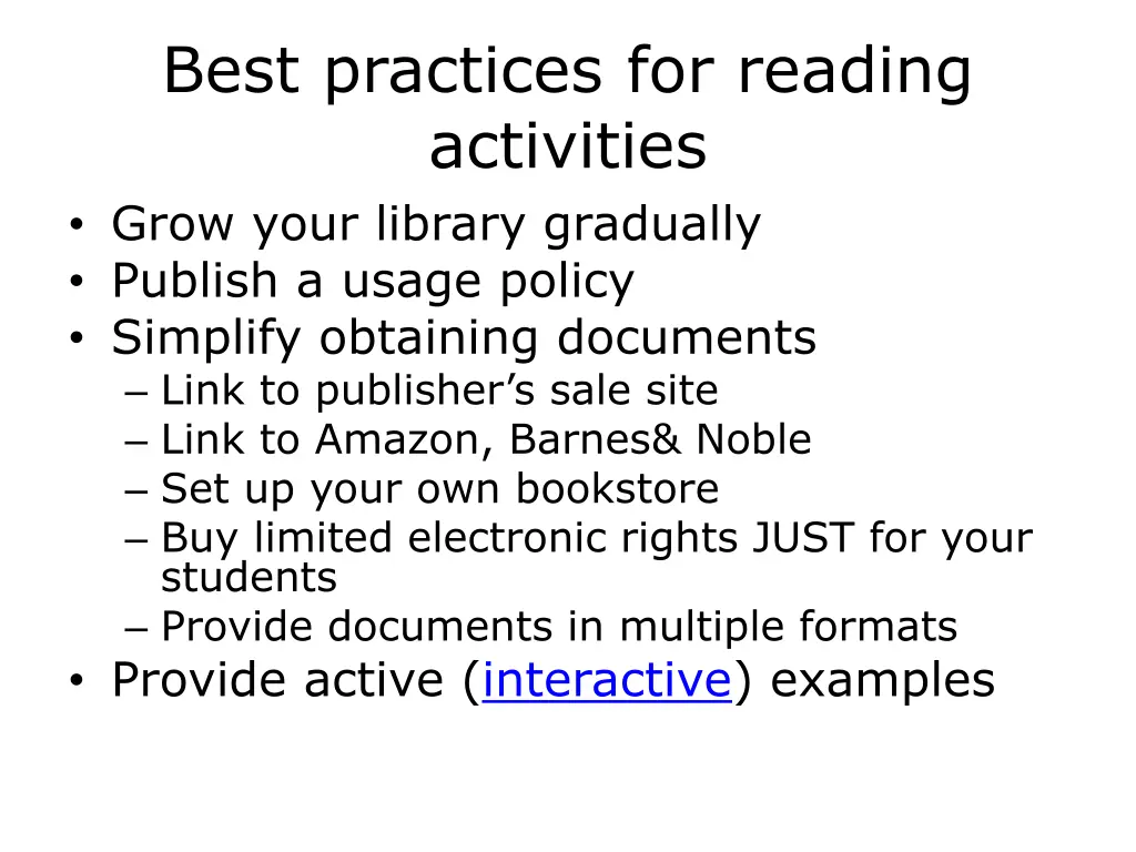 best practices for reading activities grow your