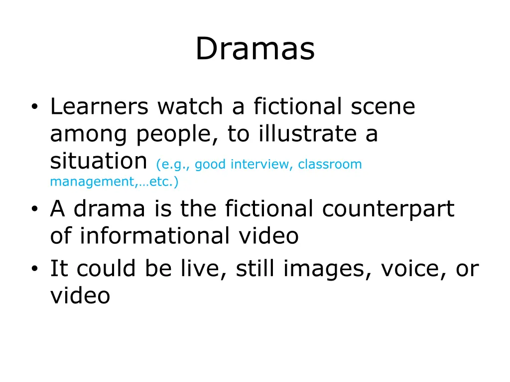 dramas