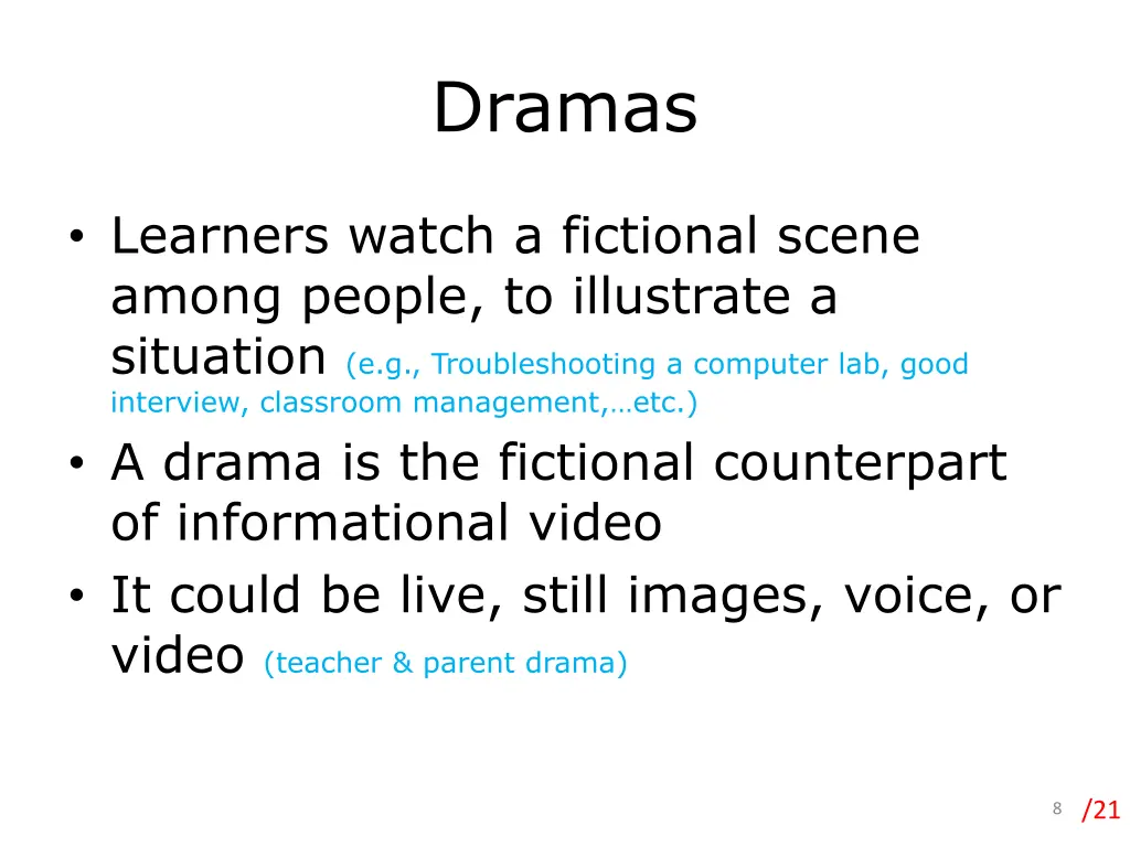 dramas