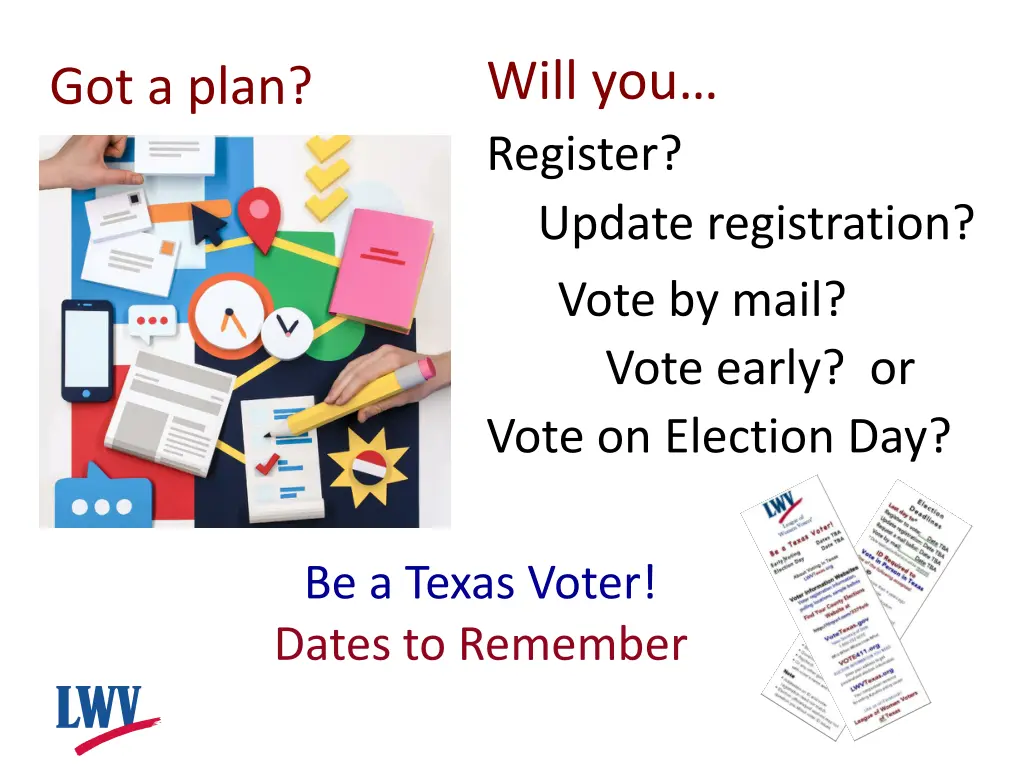 will you register update registration vote