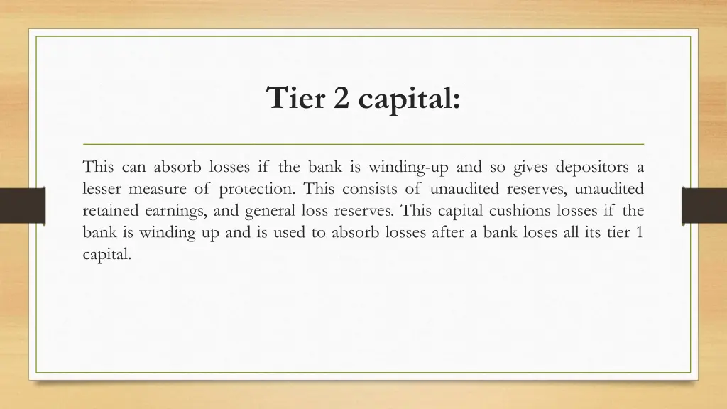 tier 2 capital