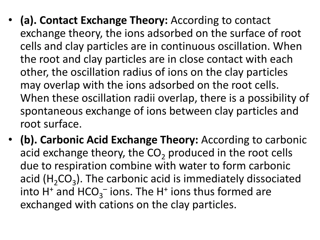 a contact exchange theory according to contact