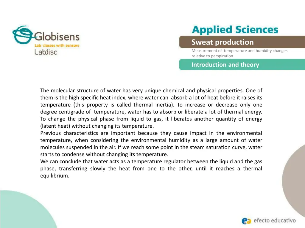 sweat production measurement of temperature 4